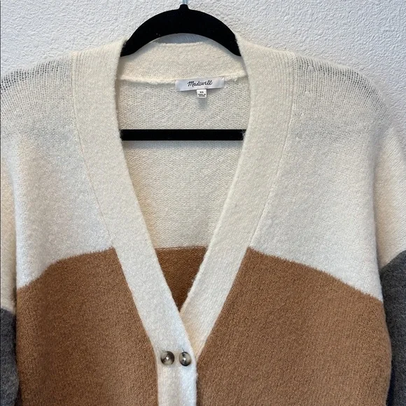 Madewell - Colorblock Cardigan Sweater - Picture 2 of 5